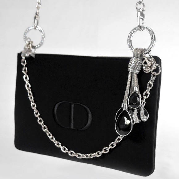 DIOR Crossbody Bag Black Clutch NEW BOX - Picture 3 of 7